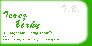 terez berky business card